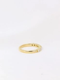 Demi-Alliance Américaine En Or Jaune Et Diamants 0,36 Ct 13 Demi-Alliance Américaine En Or Jaune Et Diamants 0,36 Ct -Castafiore Boutique demi alliance americaine en or jaune et diamants 036 ct 222140
