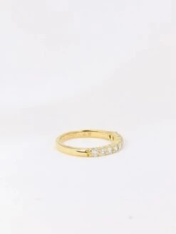 Demi-Alliance Américaine En Or Jaune Et Diamants 0,36 Ct 14 Demi-Alliance Américaine En Or Jaune Et Diamants 0,36 Ct -Castafiore Boutique demi alliance americaine en or jaune et diamants 036 ct 584038