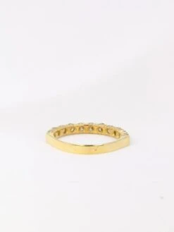 Demi-Alliance Américaine En Or Jaune Et Diamants 0,88 Ct 12 Demi-Alliance Américaine En Or Jaune Et Diamants 0,88 Ct -Castafiore Boutique demi alliance americaine en or jaune et diamants 088 ct 591258