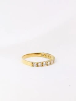 Demi-Alliance Américaine En Or Jaune Et Diamants 0,88 Ct 14 Demi-Alliance Américaine En Or Jaune Et Diamants 0,88 Ct -Castafiore Boutique demi alliance americaine en or jaune et diamants 088 ct 676748