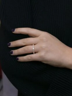 Demi-Alliance Américaine En Or Jaune Et Diamants 1,35 Ct -Castafiore Boutique demi alliance americaine en or jaune et diamants 135 ct 786473