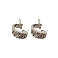 Demi-créoles DE CHIMENTO En Or Blanc Et Diamants 5 Demi-créoles DE CHIMENTO En Or Blanc Et Diamants -Castafiore Boutique demi creoles de chimento en or blanc et diamants 584664