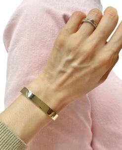 DINH VAN Bracelet Jonc Signé En Or Jaune 18k -Castafiore Boutique dinh van bracelet jonc signe en or jaune 18k 690442