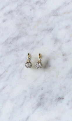 Dormeuses Anciennes Diamants 0.50 Ct