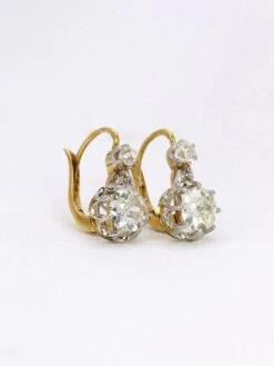 Dormeuses Anciennes Or Diamants Taille Ancienne 2,2 Ct 9 Dormeuses Anciennes Or Diamants Taille Ancienne 2,2 Ct -Castafiore Boutique dormeuses anciennes or diamants taille ancienne 22 ct 803998