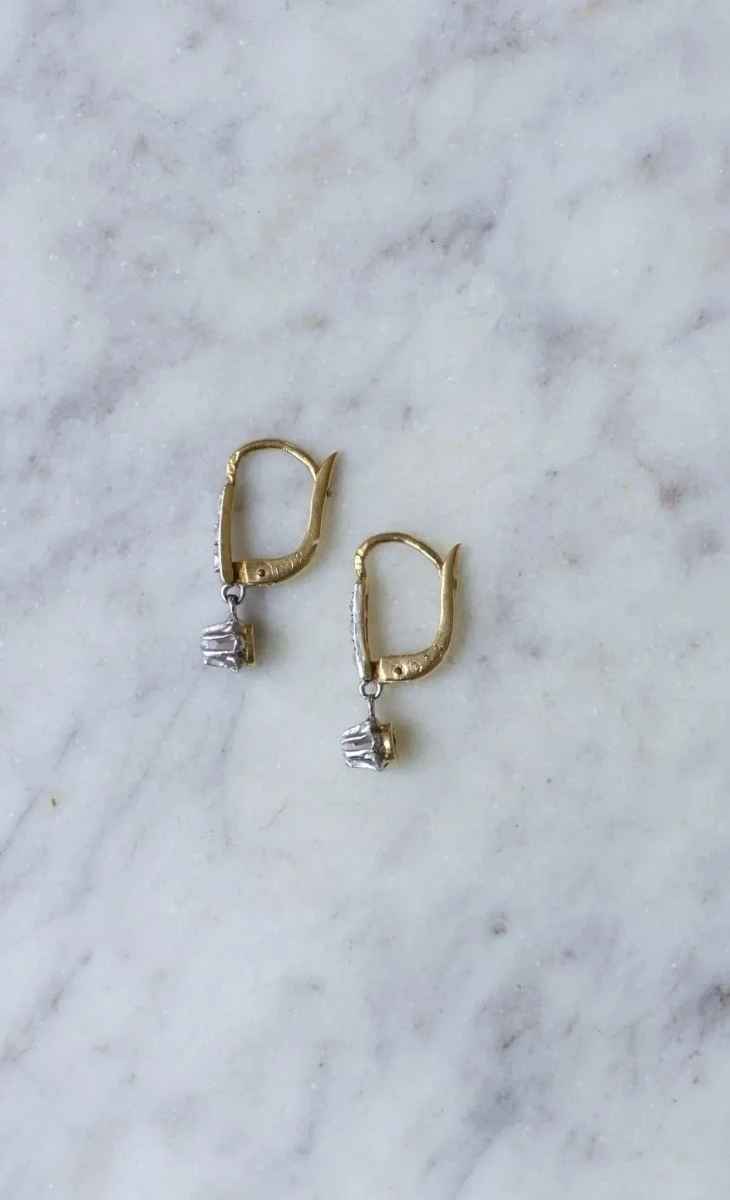 Dormeuses Diamant Pendantes 4 Dormeuses Diamant Pendantes – Image 4