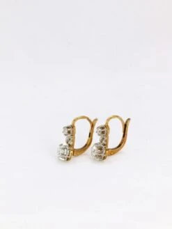 Dormeuses En Or Et Diamants Taille Ancienne 0.7ct 8 Dormeuses En Or Et Diamants Taille Ancienne 0.7ct -Castafiore Boutique dormeuses en or et diamants taille ancienne 07ct 421279