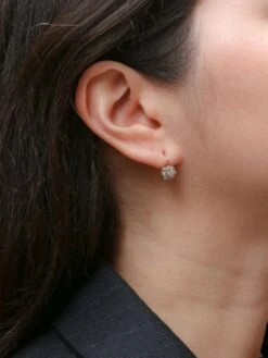 Dormeuses En Or Et Diamants Taille Ancienne -Castafiore Boutique dormeuses en or et diamants taille ancienne 813400