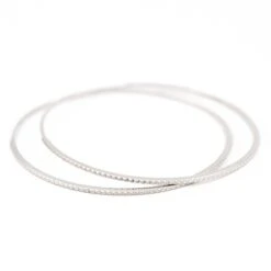 Duos De Bracelets Jonc En Or Blanc