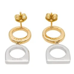 Fred Boucles D'oreilles Bicolore Success Or Jaune -Castafiore Boutique fred boucles doreilles bicolore success or jaune 802166