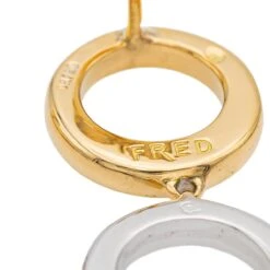 Fred Boucles D'oreilles Bicolore Success Or Jaune -Castafiore Boutique fred boucles doreilles bicolore success or jaune 973904