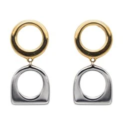 Fred Boucles D'oreilles Bicolore Success Or Jaune
