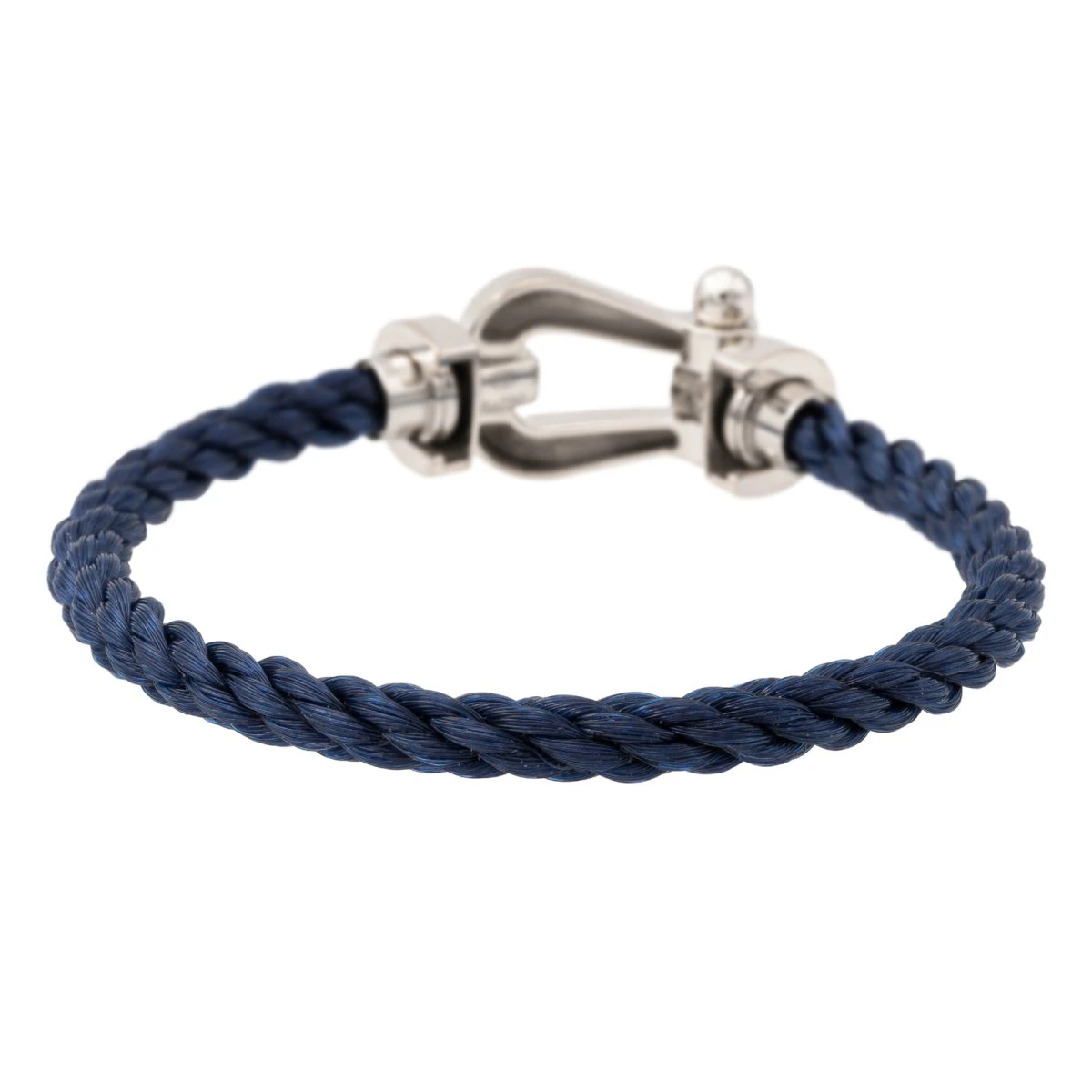 Bracelet FRED "Force 10" Manille En Or Blanc GM 3 Bracelet FRED "Force 10" Manille En Or Blanc GM – Image 3