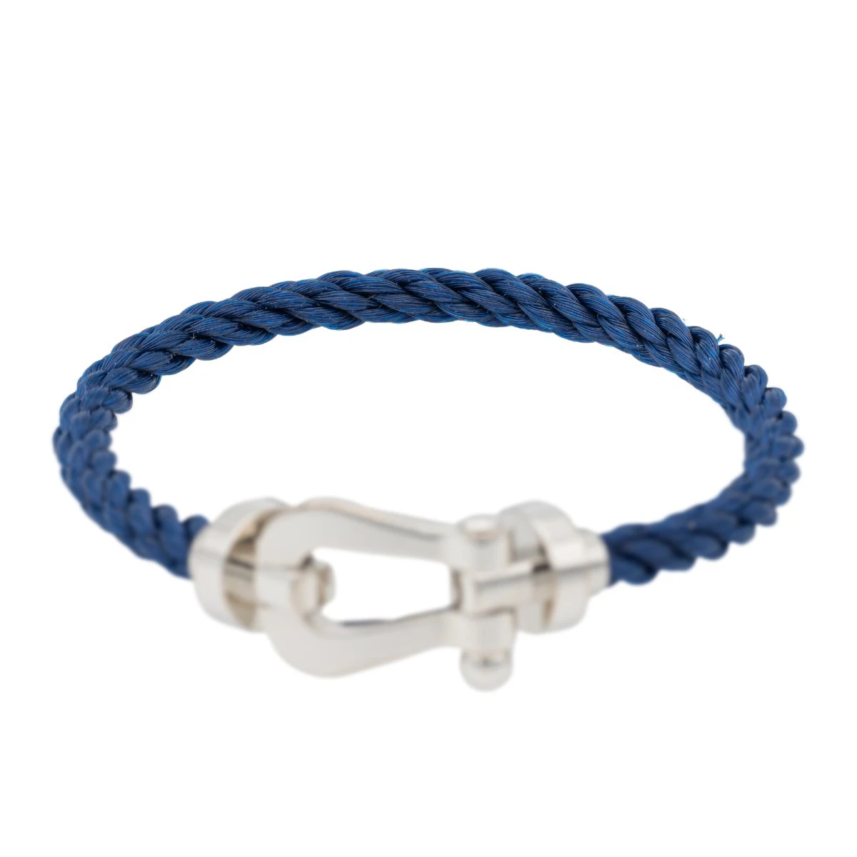 Bracelet FRED "Force 10" Manille En Or Blanc GM 5 Bracelet FRED "Force 10" Manille En Or Blanc GM – Image 5