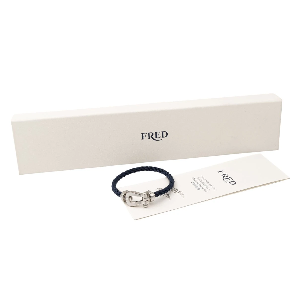 Bracelet FRED "Force 10" Manille En Or Blanc GM 9 Bracelet FRED "Force 10" Manille En Or Blanc GM – Image 9