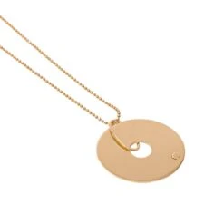 Ginette NY Collier Pendentif Donut On Chain Or Rose -Castafiore Boutique ginette ny collier pendentif donut on chain or rose 571603
