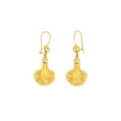LALAOUNIS - Paire De Boucles D’oreilles Dormeuses En Or Jaune