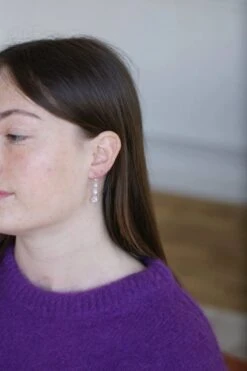 Longues Dormeuses Diamants Sur Or Blanc -Castafiore Boutique longues dormeuses diamants sur or blanc 764021