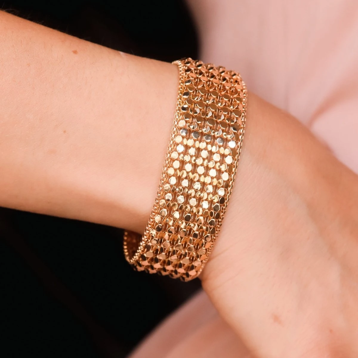 Manchette En Or Jaune 2 Manchette En Or Jaune – Image 2