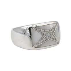 Bague MAUBOUSSIN "Grande Vie" En Or Blanc, Nacre Et Diamants -Castafiore Boutique mauboussin bague etoile grande vie or blanc nacre 827124