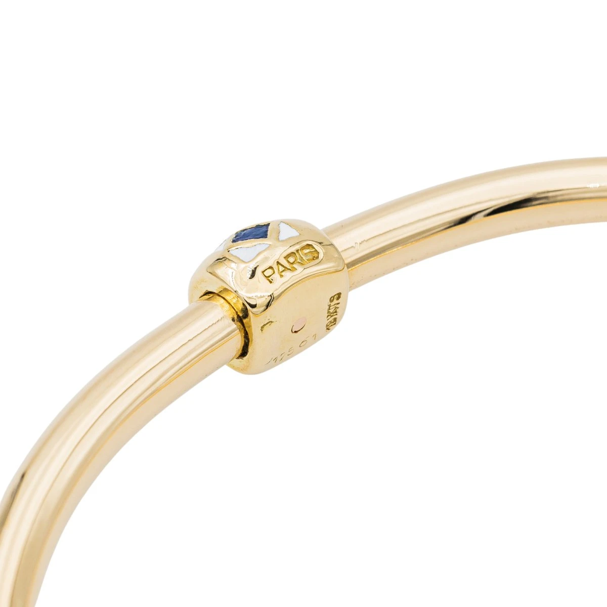 Bracelet Jonc MAUBOUSSIN En Or Jaune Et émail 8 Bracelet Jonc MAUBOUSSIN En Or Jaune Et émail – Image 8