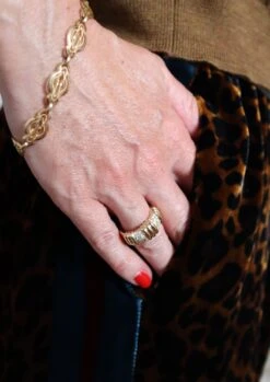 Bague Bandeau à Godrons En Or Jaune Et Diamants 9 Bague Bandeau à Godrons En Or Jaune Et Diamants -Castafiore Boutique mc 2WAdlFFQr