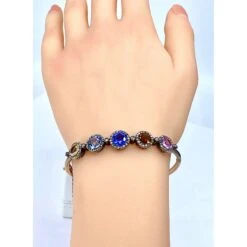 Bracelet Jonc En Or 18 Carats, Multipierres: Saphir,topazes,citrine. Epoque Napoléon III 23 Bracelet Jonc En Or 18 Carats, Multipierres: Saphir,topazes,citrine. Epoque Napoléon III -Castafiore Boutique mc 5F6ayqiDl