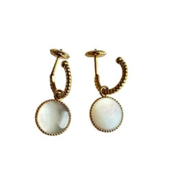 Paire De Boucles D'oreilles DIOR "Rose Des Vents" En Or Jaune, Nacre Et Diamants 7 Paire De Boucles D'oreilles DIOR "Rose Des Vents" En Or Jaune, Nacre Et Diamants -Castafiore Boutique mc 6OTiVJc4y