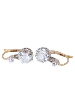 DORMEUSES ANCIENNES DIAMANTS -Castafiore Boutique mc 9JexwyvzG