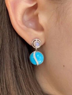 Boucles D’oreilles En Or Blanc 18k -Castafiore Boutique mc APPKwm5re