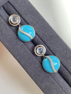 Boucles D’oreilles En Or Blanc 18k -Castafiore Boutique mc F2 NoUqHi