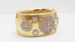 Bracelet Manchette Or Bicolore Et Diamants -Castafiore Boutique mc FCNDbfLqk