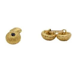 Boutons De Manchette VAN CLEEF & ARPELS En Or Jaune Et Saphirs -Castafiore Boutique mc FI29ZLqic