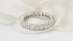 Bague Alliance Tour Complet En Or Blanc Et Diamants 1,20ct -Castafiore Boutique mc FJKnKC nT