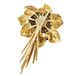 Broche En Or Jaune, Améthystes Et Email -Castafiore Boutique mc FQFTzMJrk
