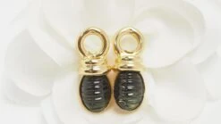 Boucles D'oreilles En Or Jaune Et Tourmalines -Castafiore Boutique mc Geirz0eov