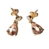 Paire De Boucles D'Oreilles Morganites Et Diamants