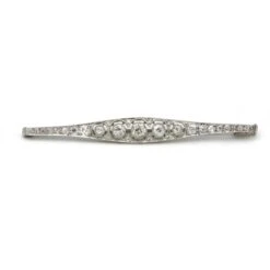 Broche - Or, Platine & Diamants