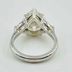 Bague En Or Blanc Sertie D'un Diamantpoire -Castafiore Boutique mc PVXDFmuP8