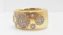 Bracelet Manchette Or Bicolore Et Diamants -Castafiore Boutique mc RvUeth8R4