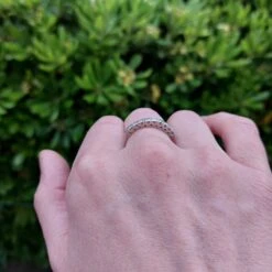 DEMI-ALLIANCE AMERICAINE, PLATINE ET DIAMANTS 13 DEMI-ALLIANCE AMERICAINE, PLATINE ET DIAMANTS -Castafiore Boutique mc TYQvYbHUM