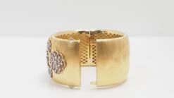 Bracelet Manchette Or Bicolore Et Diamants -Castafiore Boutique mc cpasQCax9