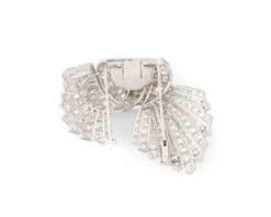Broche En Or Gris Et Diamants -Castafiore Boutique mc e 2cybncK
