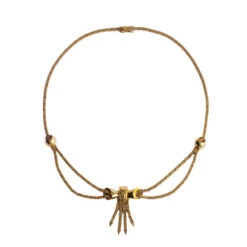 Collier Retro Années 50 En Or Jaune