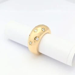 Bague étoiles En Or Jaune Et Diamants