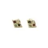 Boucles D'Oreilles - Or, Diamants, Saphirs, Rubis, Emeraudes