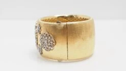 Bracelet Manchette Or Bicolore Et Diamants -Castafiore Boutique mc r IkrYhKW