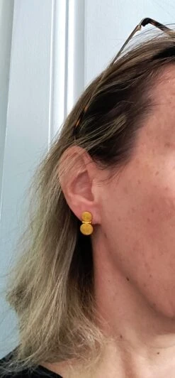 Boucles D'Oreilles En Or Grec 22 Carats -Castafiore Boutique mc yVHrfpG1v