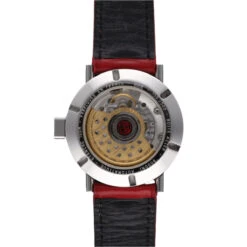 Montre ALAIN SILBERSTEIN "Bodoni" En Acier Et Cuir -Castafiore Boutique montre alain silberstein en acier bodoni serie limitee a 500 exemplaires automatique vers 1995 381381