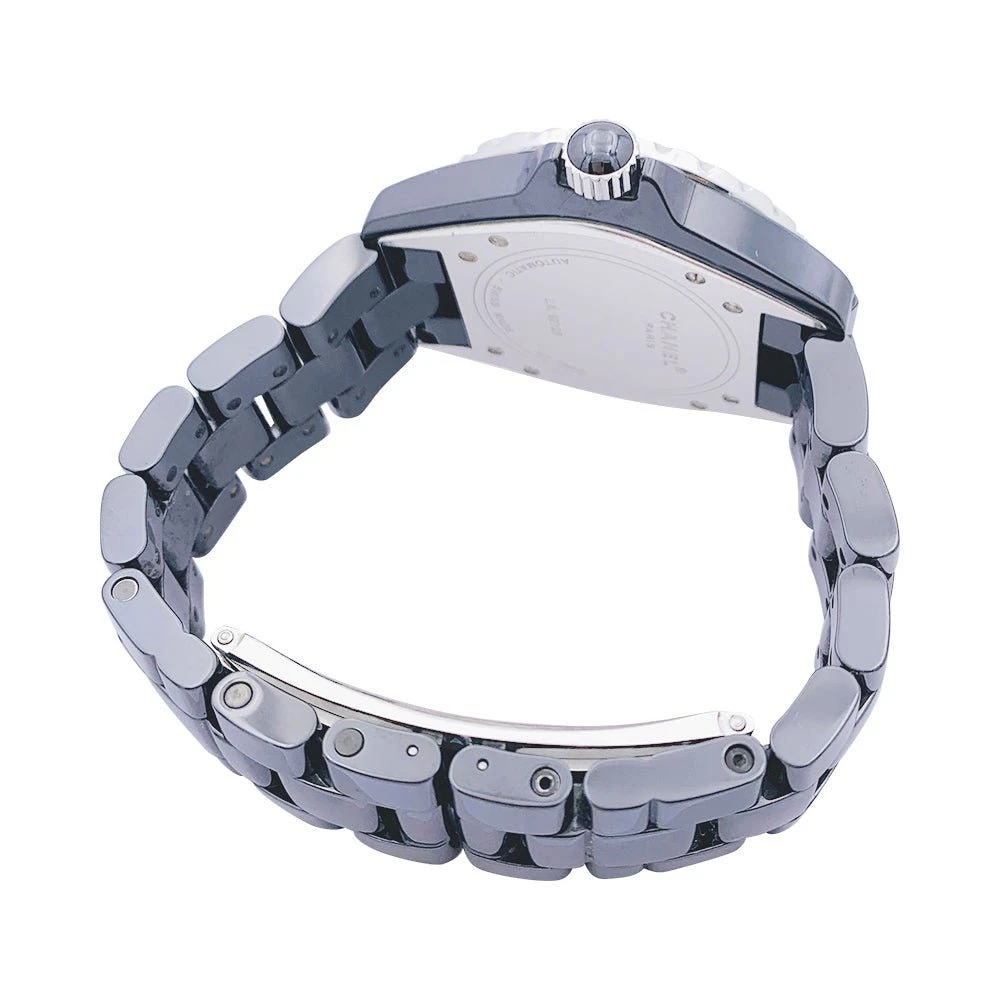 Miller Montre Automatique CHANEL "J12" En Céramique Noire, Acier Et Diamants 4 Miller Montre Automatique CHANEL "J12" En Céramique Noire, Acier Et Diamants – Image 4